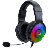 Headset Gamer Redragon Pandora RGB, USB, Com Microfone Removível, Drivers 50mm, Preto - H350RGB