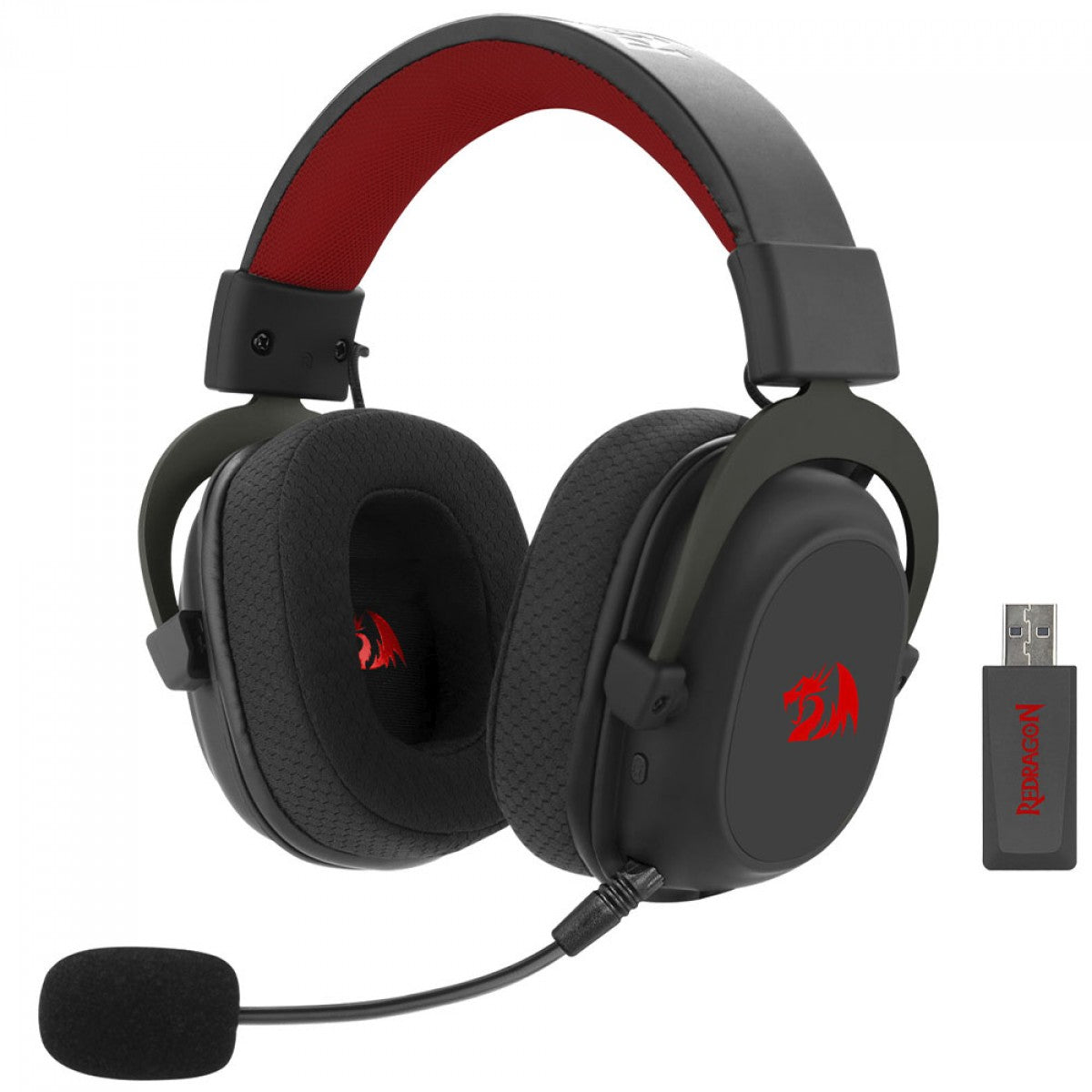 Headset Gamer Redragon Zeus, Sem Fio, Preto - Pro H510-pro