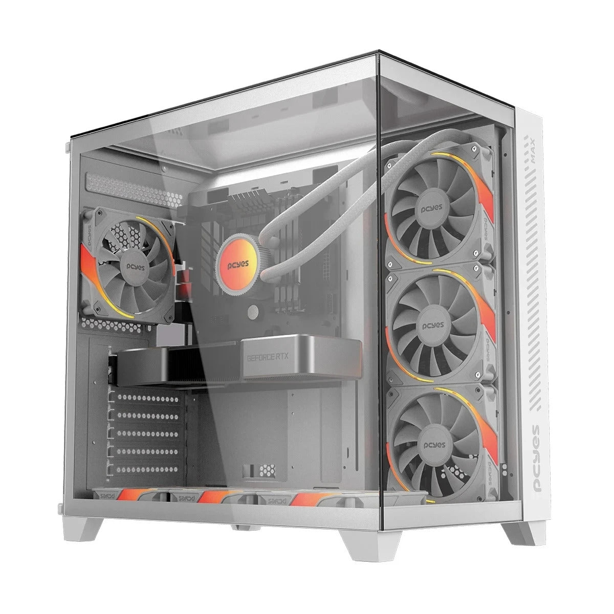 Gabinete Gamer Pcyes Forcefield Max White Ghost - GFFMAXWG