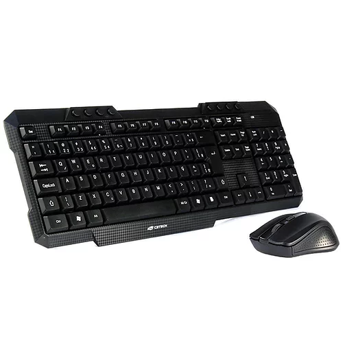 Teclado/Mouse Sem Fio C3Tech K-W10 BK