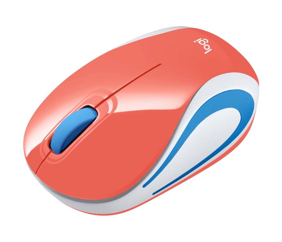 Mini Mouse sem fio Logitech M187 com Design Ambidestro