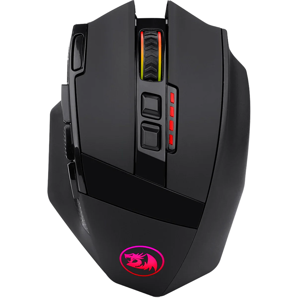 Mouse Gamer Redragon Sniper Pro M801P RGB, 16000 DPI, Wireless, 9 Botões Programáveis, Black