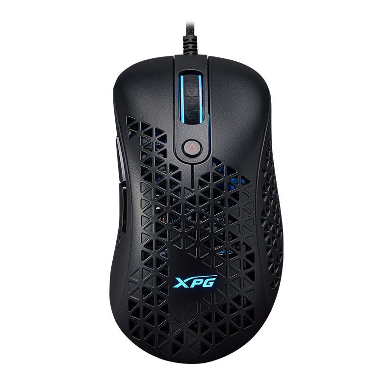 MOUSE GAMER XPG SLINGSHOT, RGB, 12000DPI, 6 BOTOES, PRETO, SLINGSHOT-BKCWW