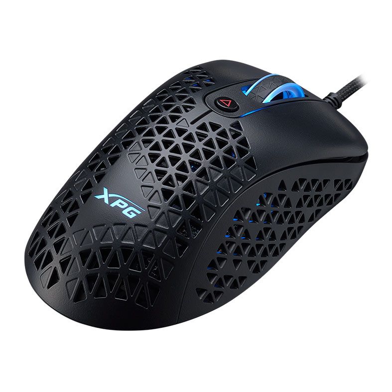 MOUSE GAMER XPG SLINGSHOT, RGB, 12000DPI, 6 BOTOES, PRETO, SLINGSHOT-BKCWW