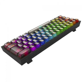 Teclado Gamer Mecânico Redragon Fizz Clear, RGB, USB, Switch Crystal, ABNT2, 60%, Preto, K617CTB-RGB